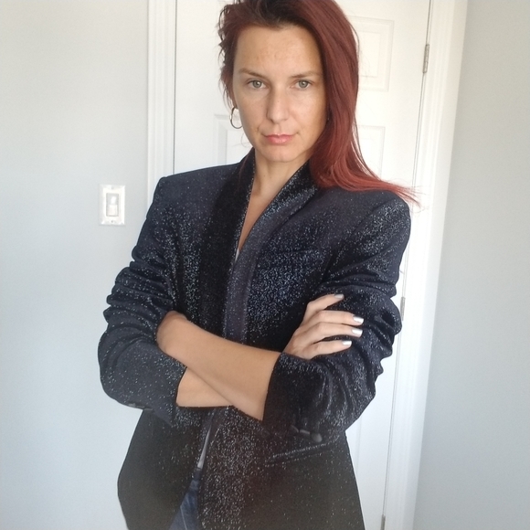 Zara Tuxedo Jacket- Sparkely Velvet - Picture 4 of 4
